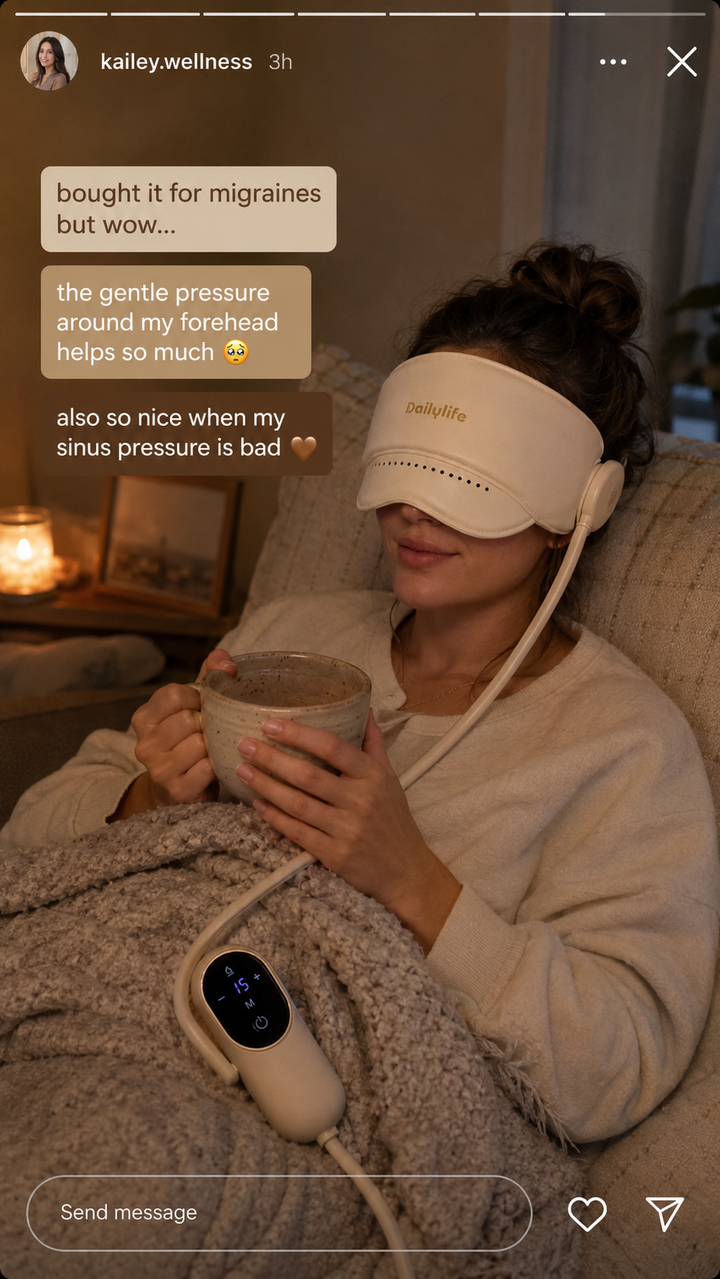 Mask replacing the bottle of OTC pills on the nightstand
