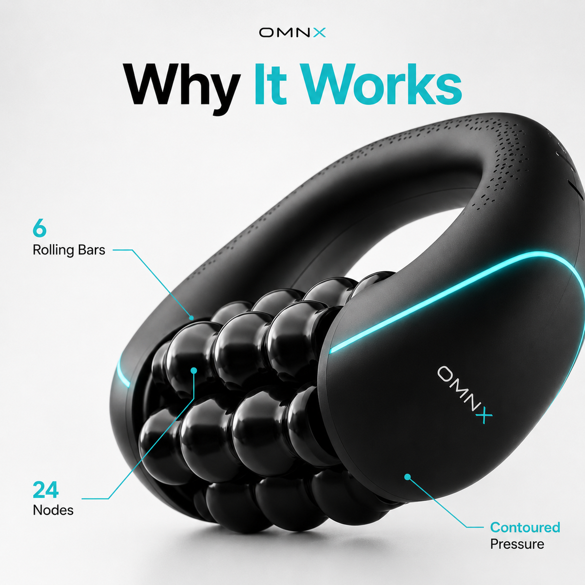 Solution — massager in use on thigh