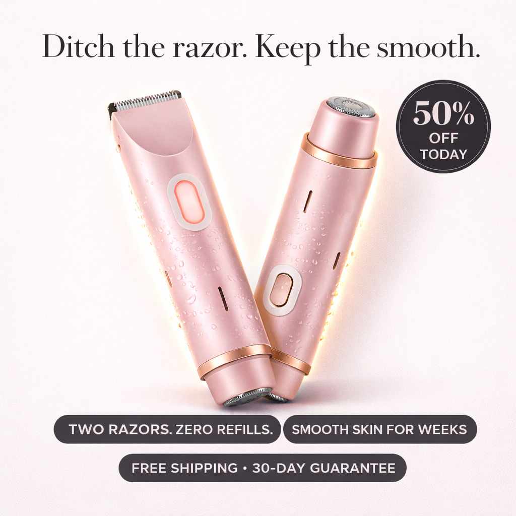 OMNX Silk Duo | 2-in-1 Hair Remover & Shaver — Legs, Underarms, Face & Bikini Line. Smooth for Weeks.
