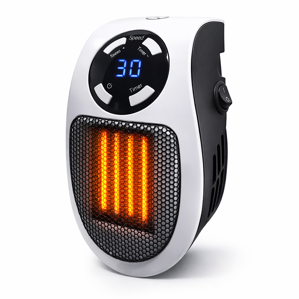 Portable Mini Electric Heater with Remote Control – Fast 500W Warmth