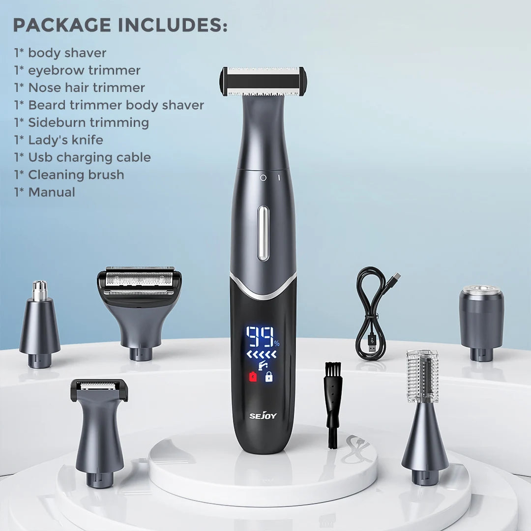 6 in1 Female Electric Epilator Body Hair Trimmer