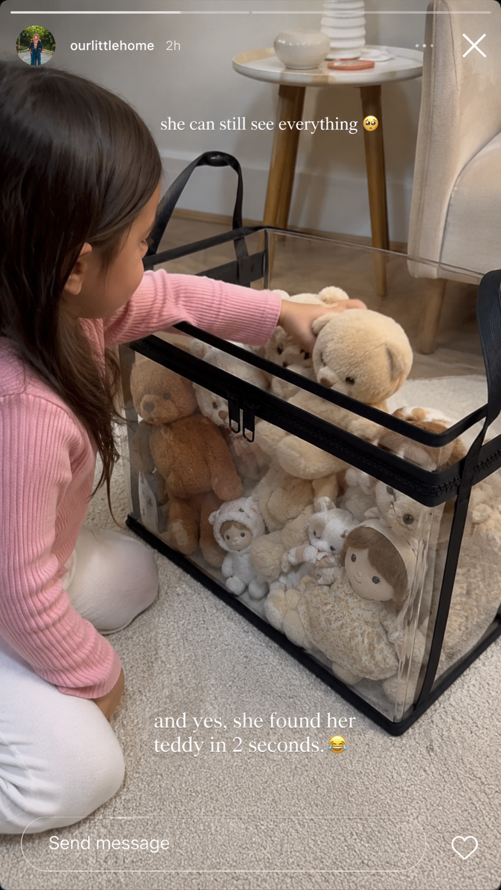 Cube full of plushies, visible through walls