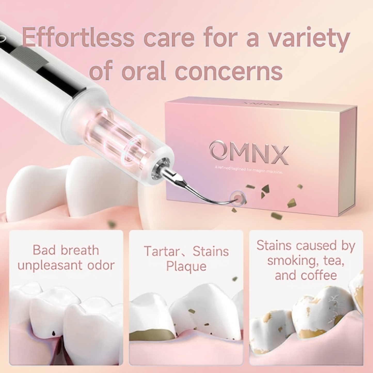 OMNX SmileClear Pro — At-Home Dental Plaque & Tartar Remover