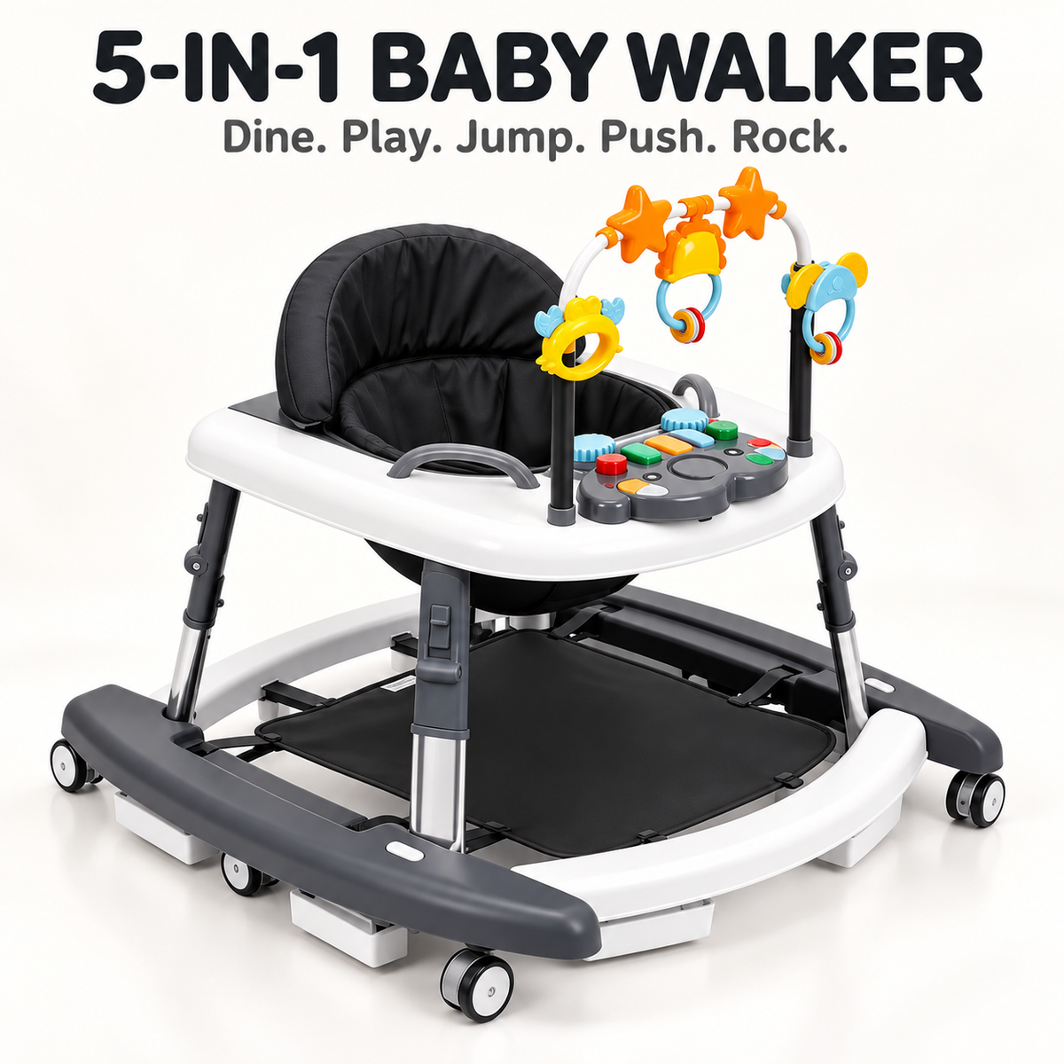 The OMNX 5-in-1 SmartGrow Baby Walker, main product shot