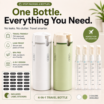OMNX 4-in-1 Leak-Proof Travel Dispenser