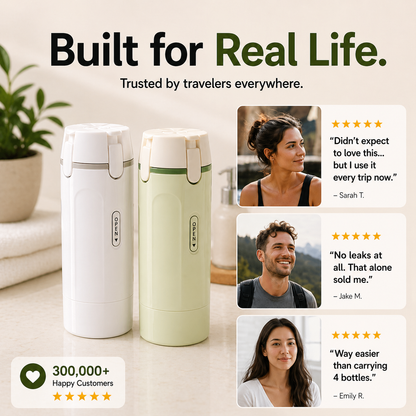 OMNX 4-in-1 Leak-Proof Travel Dispenser