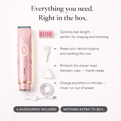 OMNX Silk Duo | 2-in-1 Hair Remover & Shaver — Legs, Underarms, Face & Bikini Line. Smooth for Weeks.