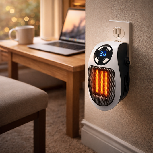 Portable Mini Electric Heater with Remote Control – Fast 500W Warmth