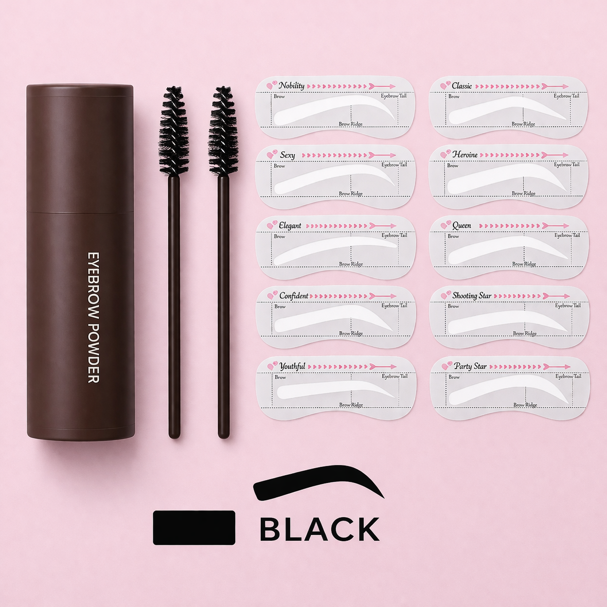 Eyebrow Stamp Kit 3-in-1 Waterproof Brow Perfector