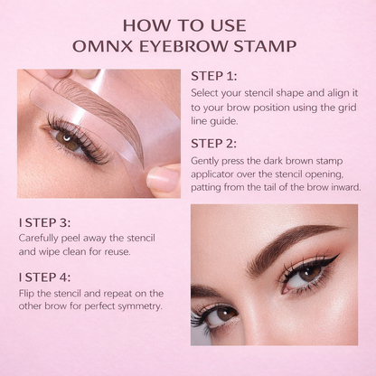 Eyebrow Stamp Kit 3-in-1 Waterproof Brow Perfector