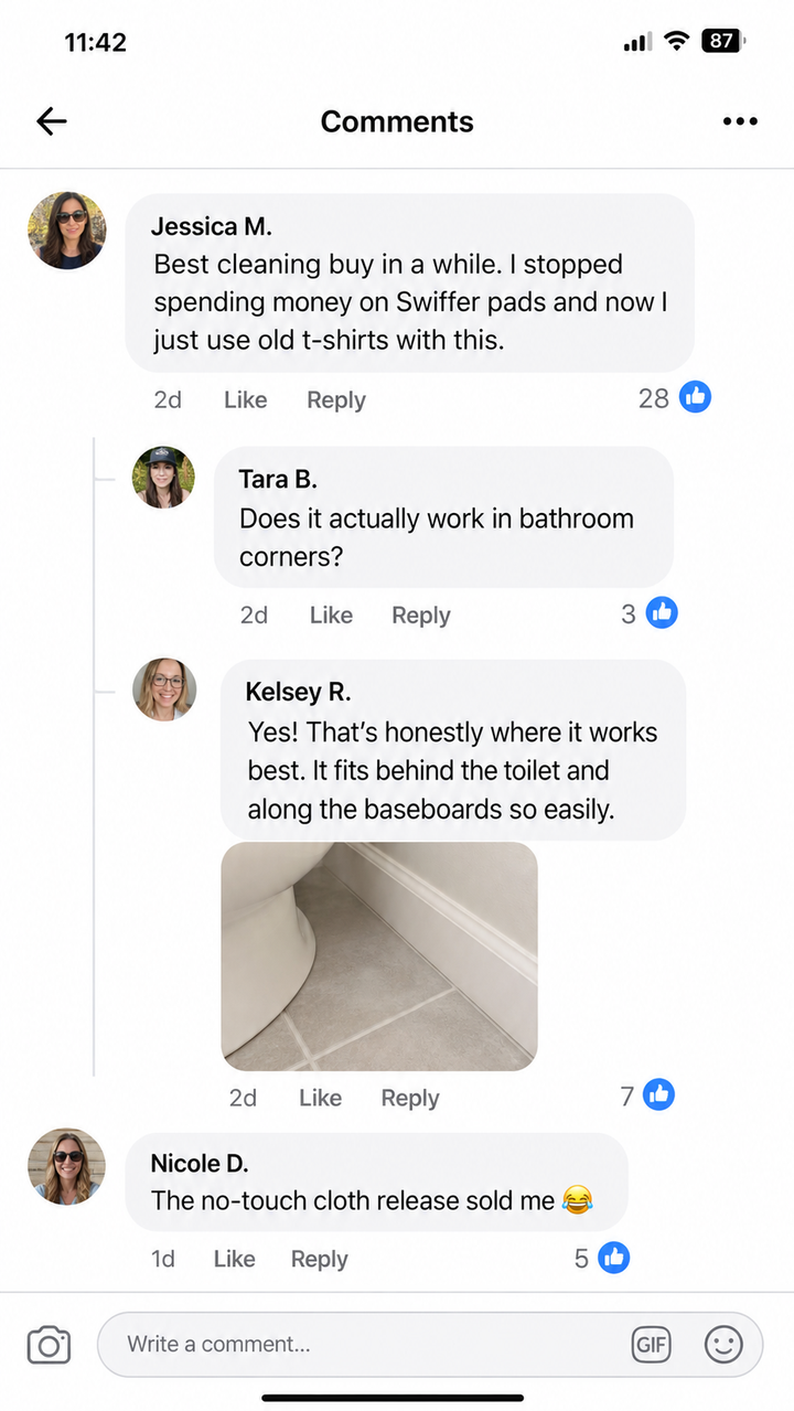 On tile