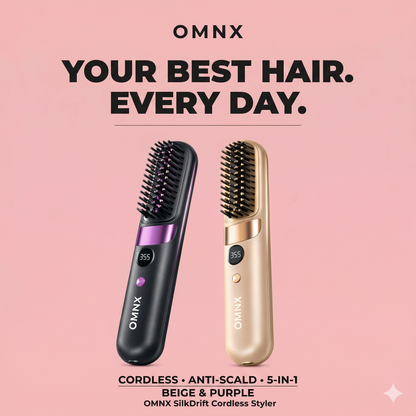 OMNX SilkDrift Ionic Anti-Frizz Cordless Styler