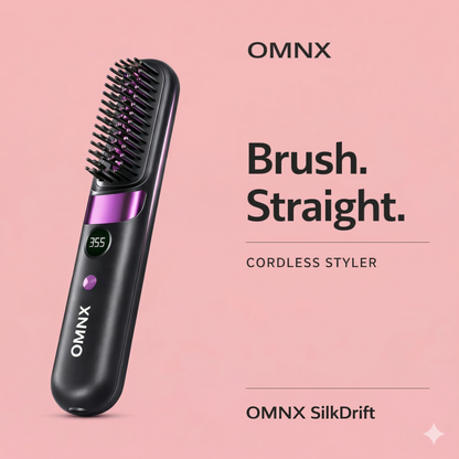 OMNX SilkDrift Ionic Anti-Frizz Cordless Styler