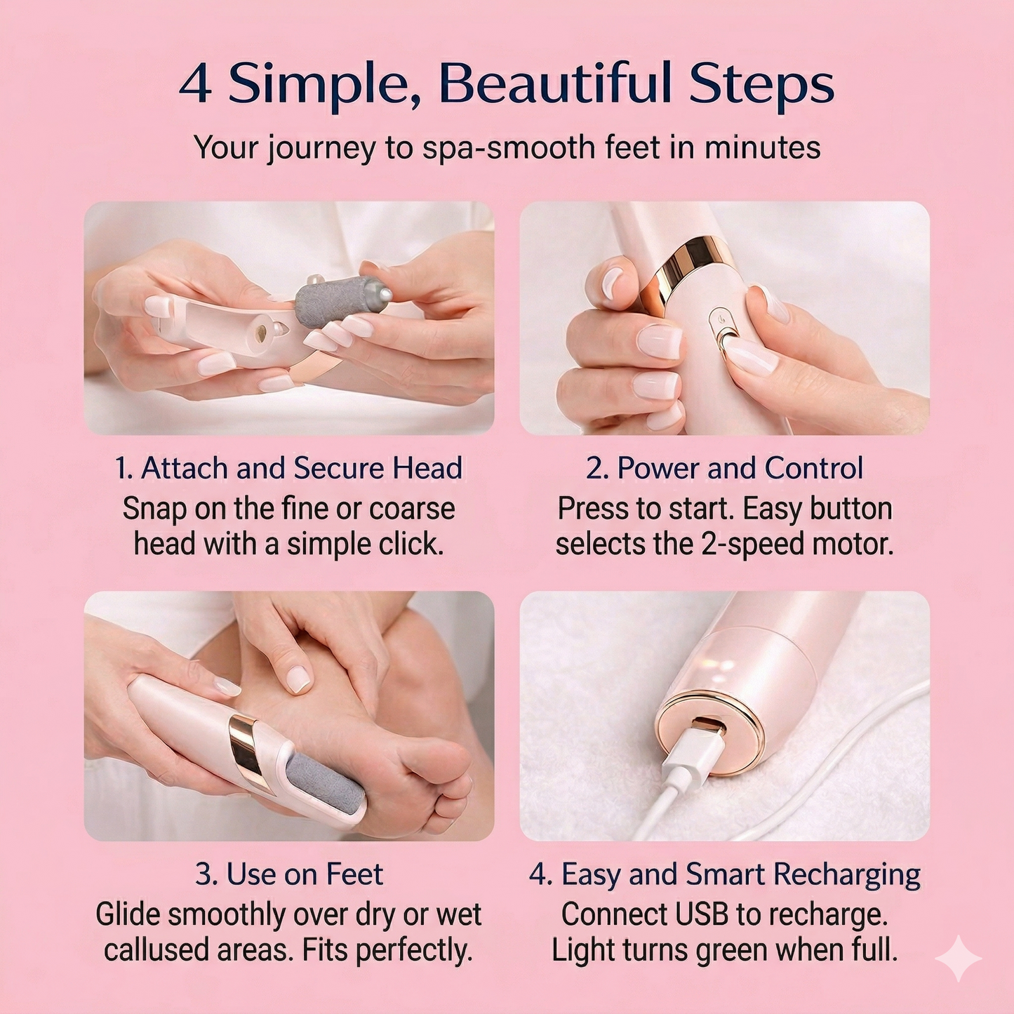 OMNX Silk 3 Pro | Electric Callus Remover — Silky Smooth Feet in Minutes