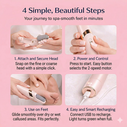 OMNX Silk 3 Pro | Electric Callus Remover — Silky Smooth Feet in Minutes