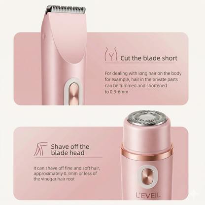 OMNX Silk Duo | 2-in-1 Hair Remover & Shaver — Legs, Underarms, Face & Bikini Line. Smooth for Weeks.