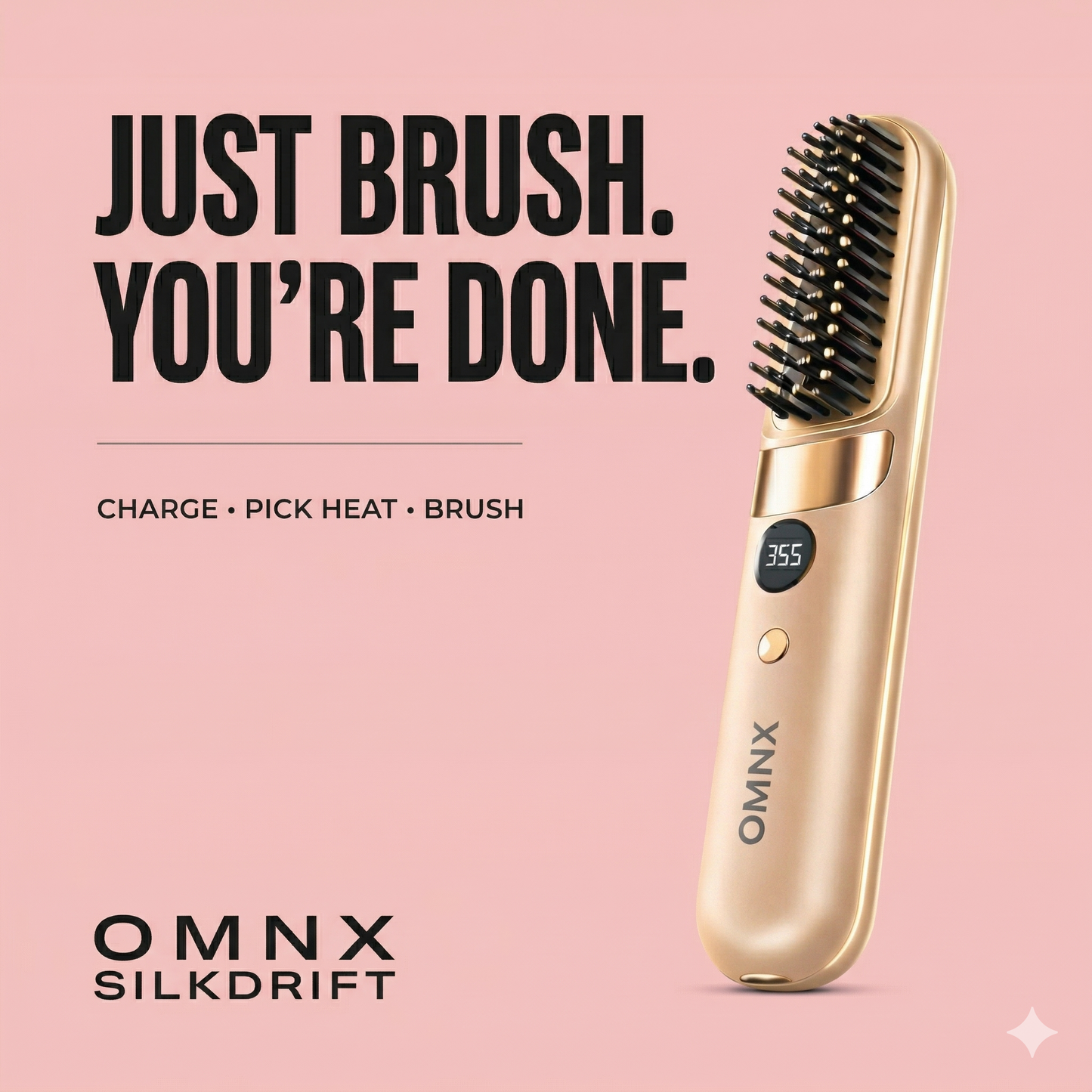 OMNX SilkDrift Ionic Anti-Frizz Cordless Styler