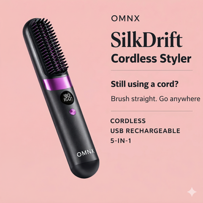 OMNX SilkDrift Ionic Anti-Frizz Cordless Styler