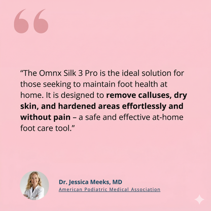 OMNX Silk 3 Pro | Electric Callus Remover — Silky Smooth Feet in Minutes