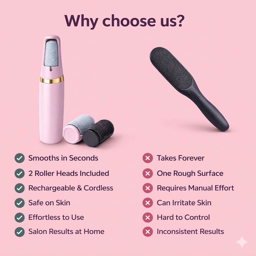OMNX Silk 3 Pro | Electric Callus Remover — Silky Smooth Feet in Minutes