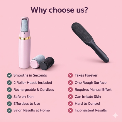 OMNX Silk 3 Pro | Electric Callus Remover — Silky Smooth Feet in Minutes