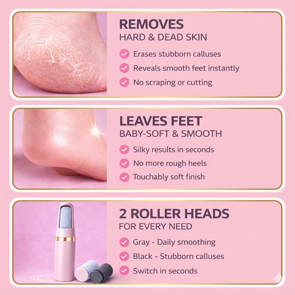 OMNX Silk 3 Pro | Electric Callus Remover — Silky Smooth Feet in Minutes