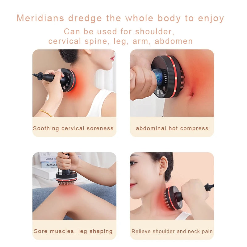 Electric Guasha Massager Meridian Massage Brush