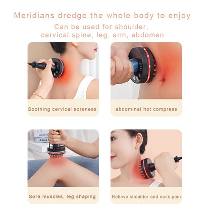 Electric Guasha Massager Meridian Massage Brush