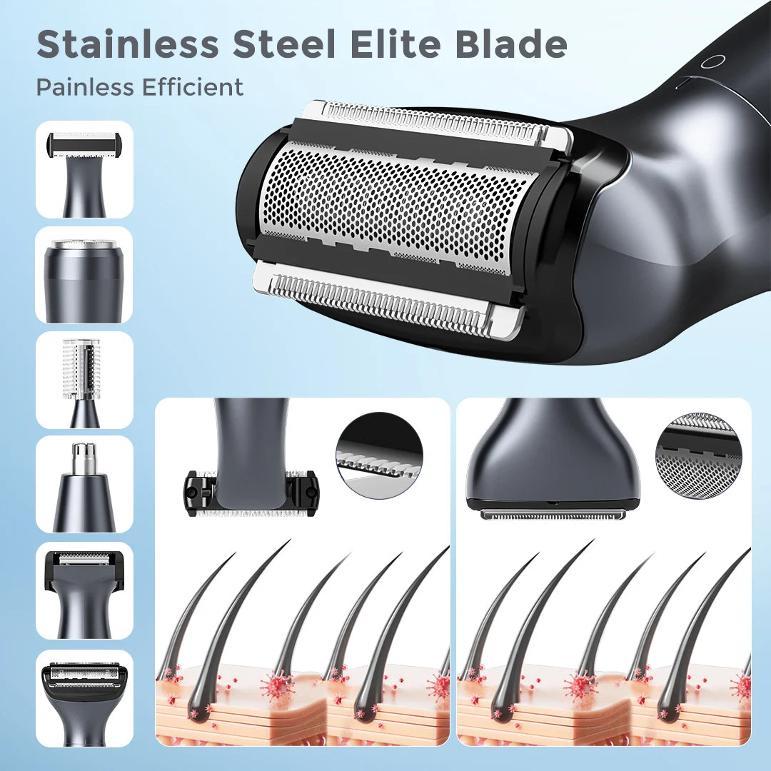 6 in1 Female Electric Epilator Body Hair Trimmer