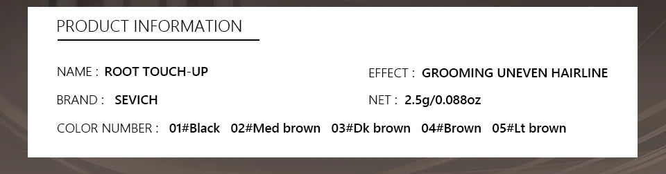 Waterproof Hairline & Root Concealer Pen