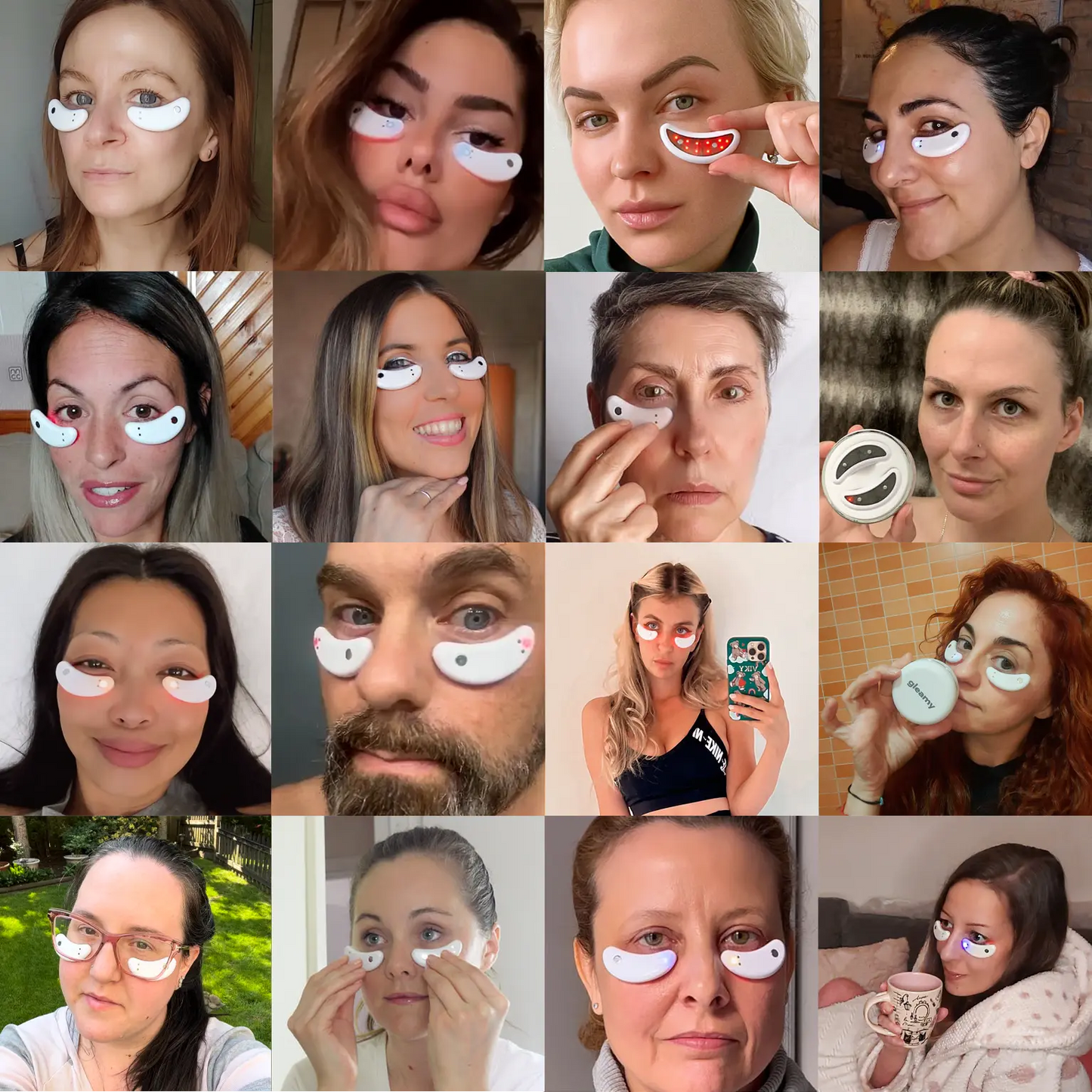 EMS Micro-Current Eye Care Device & Anti-Aging Gel Eye Patches
