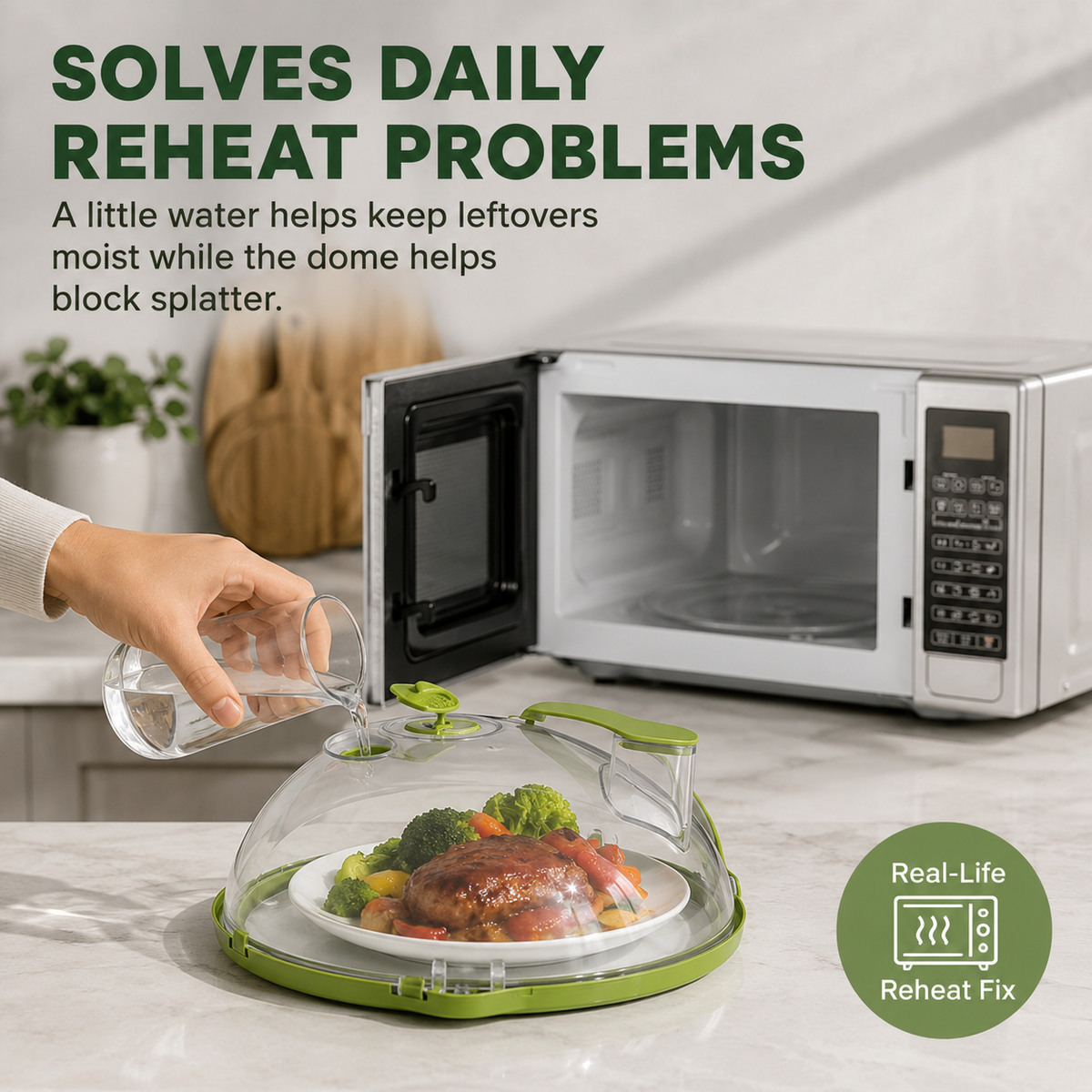 Used as counter-top food cover at brunch / over charcuterie