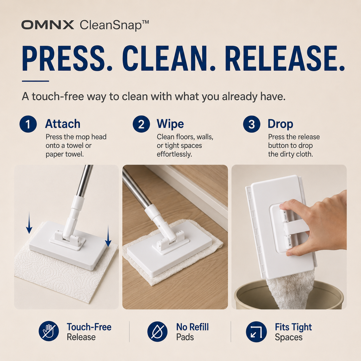The problem — Swiffer refills + disposable wipes + paper towels