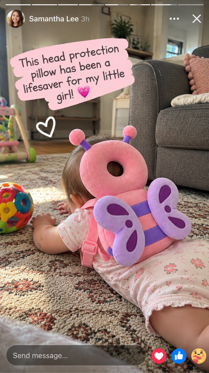 Pink turtle on a play mat